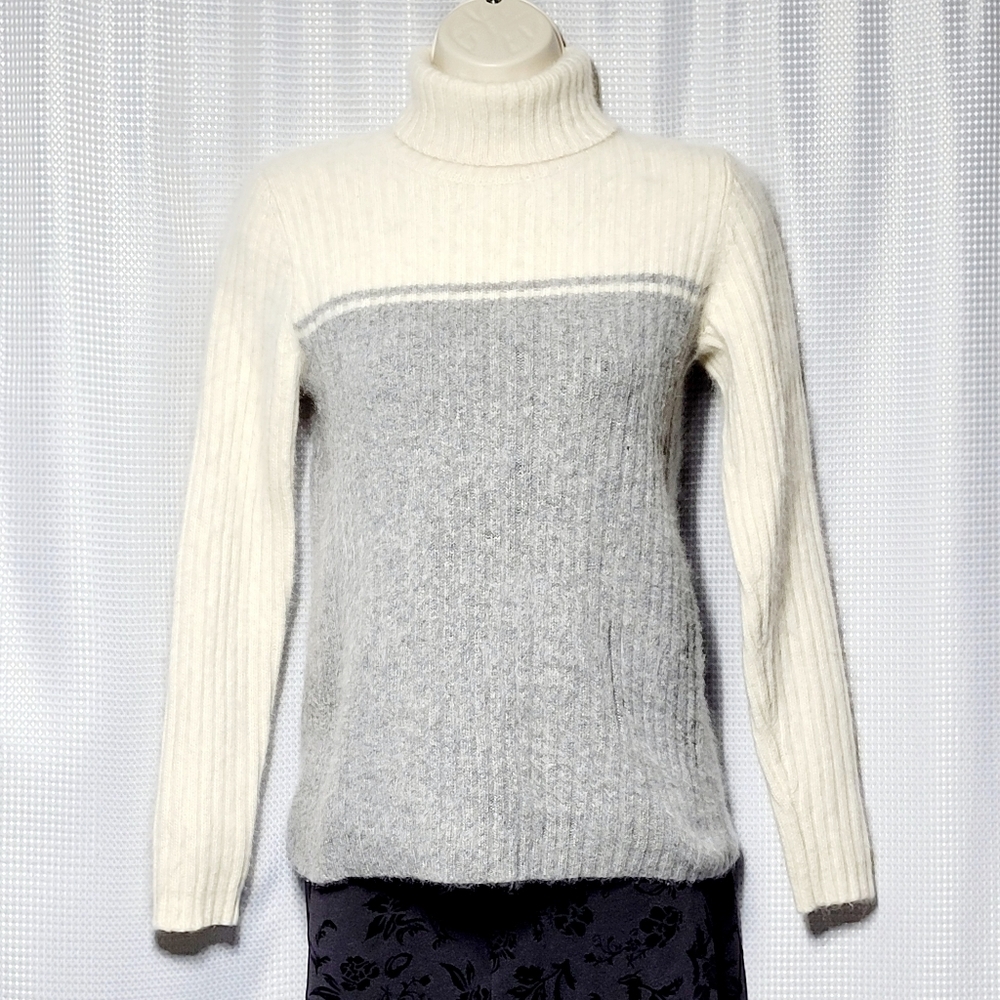 Vintage Rafaella Angora Rabbit Hair Lambswool Turtleneck Sweater Women's (S)